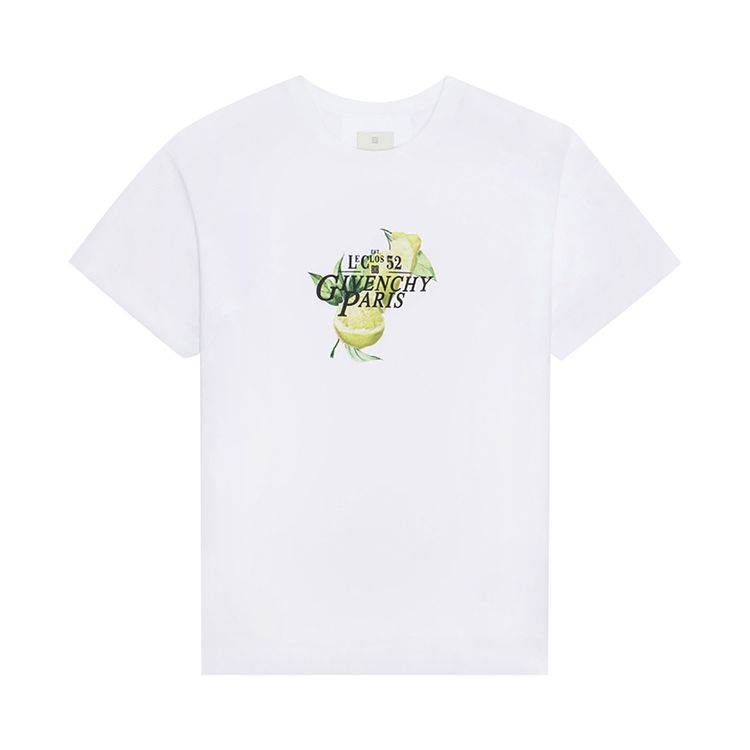 Givenchy Logo Printed T Shirt White