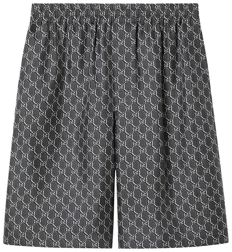 Gucci Monogram Shorts GreyWhite