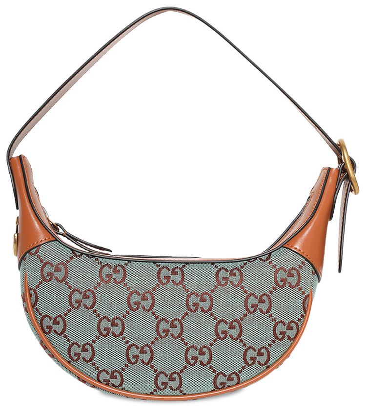 Gucci Ophidia Super Mini Shoulder Bag Pale BlueBrown