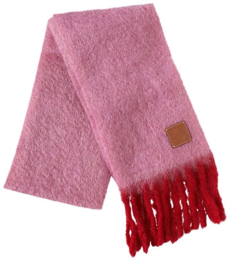 Loewe Anagram Scarf PinkRed