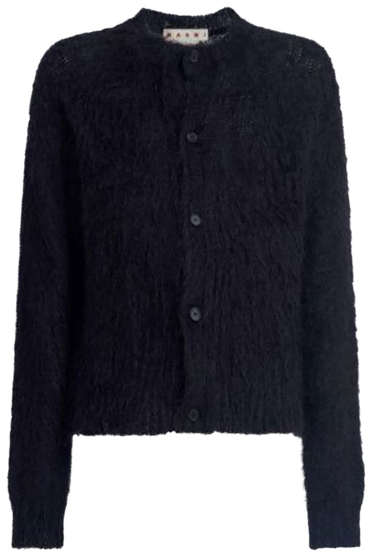Marni Brushed Knit Cardigan Black