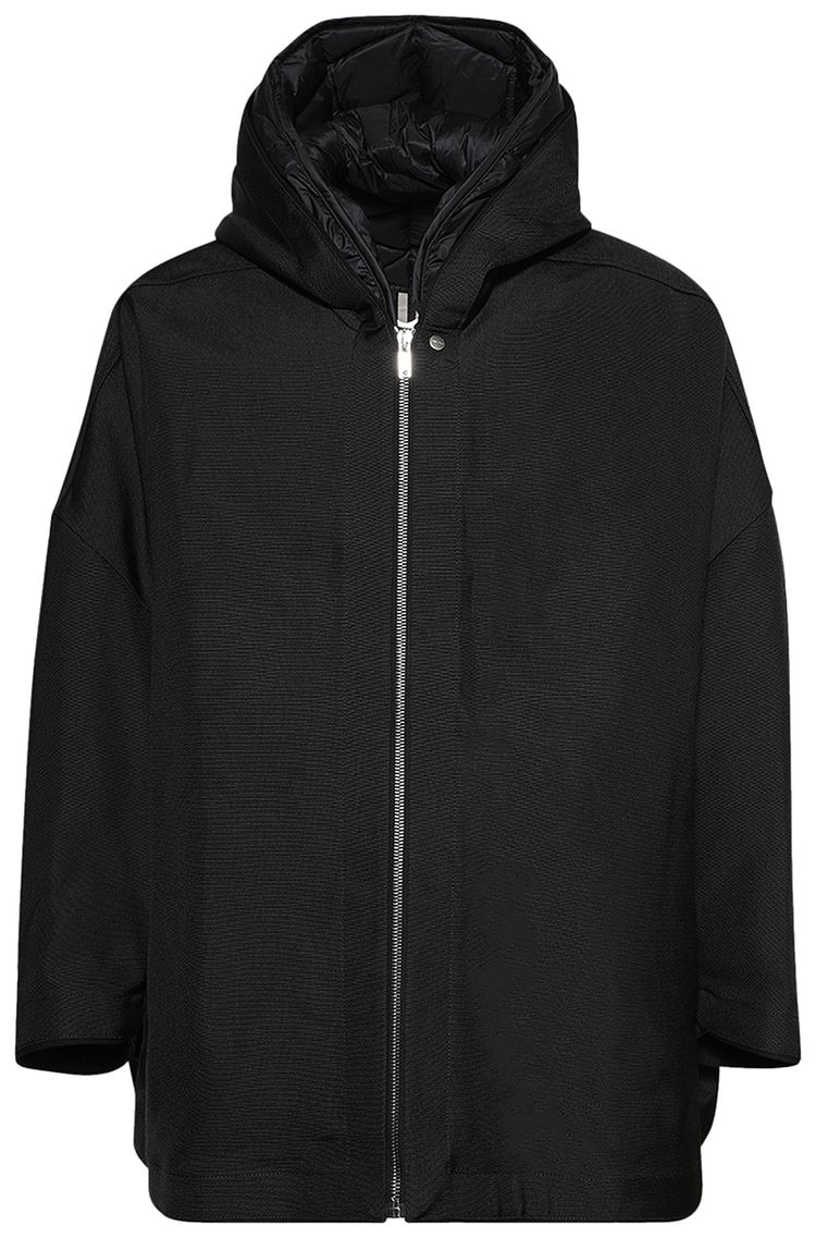Rick Owens Hooded Peter Jacket Black