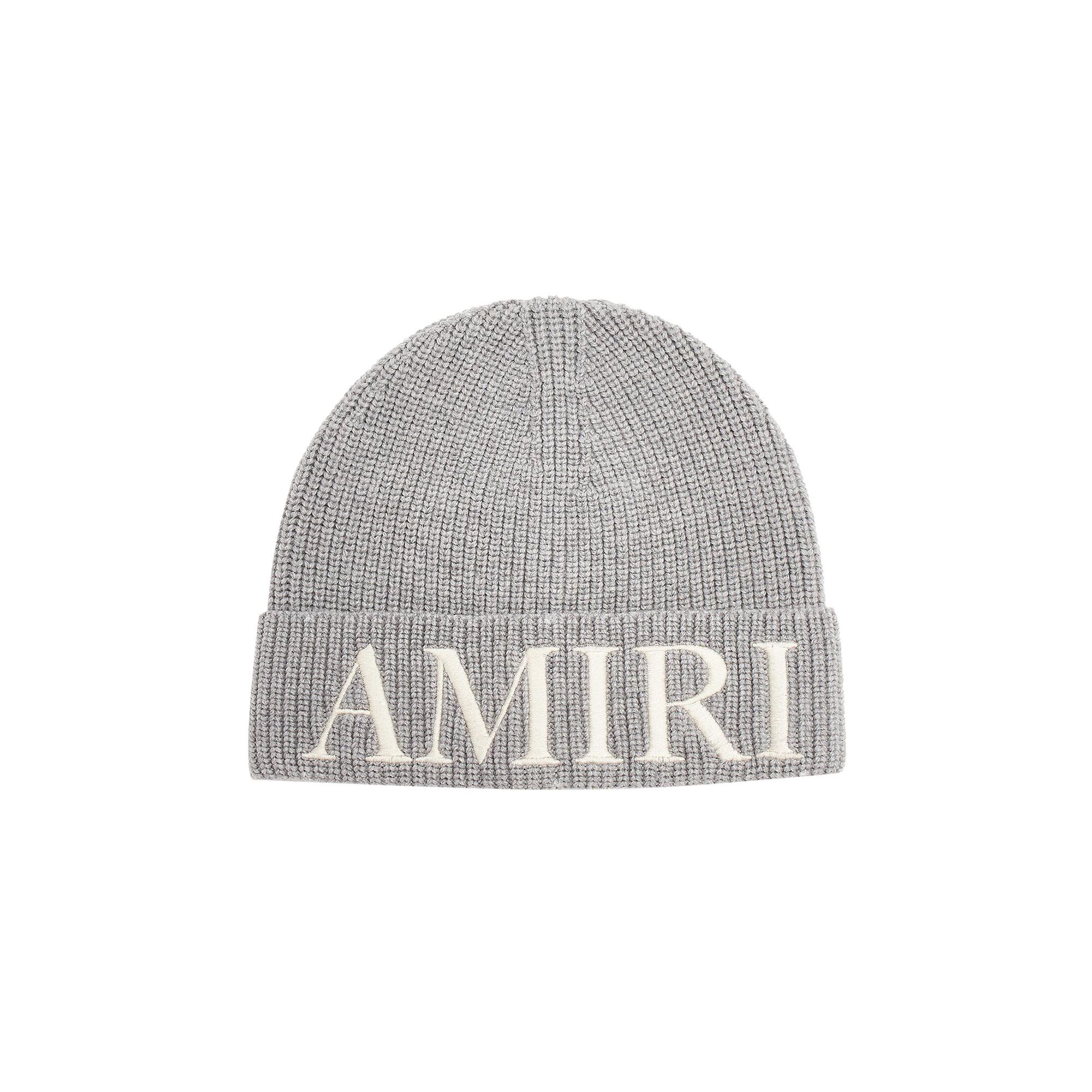 Buy Amiri Logo Embroidered Beanie 'Grey' - AMHAEA1011 GREY | GOAT CA