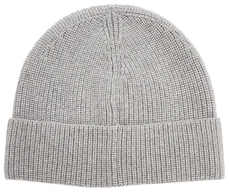 Amiri Logo Embroidered Beanie Grey