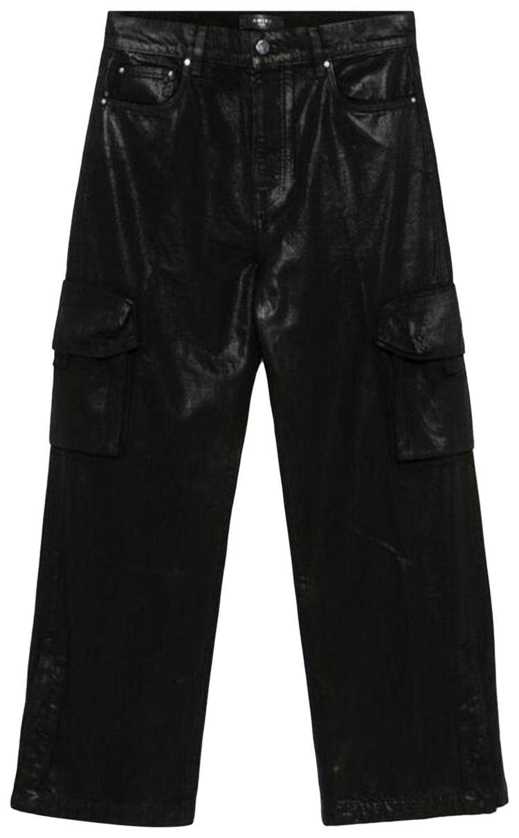 Amiri Wax M65 Baggy Cargo Pants Black