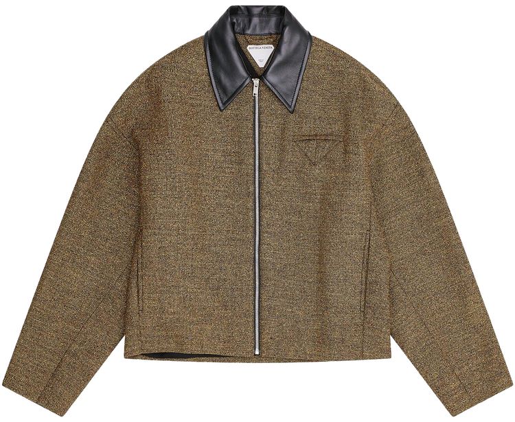 Bottega Veneta Frise Blouson FlaxBeigeBlack