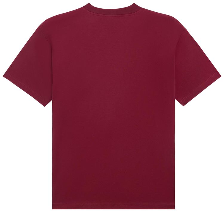 CELINE Triomphe Short Sleeve T Shirt Vintage BurgundyEcru