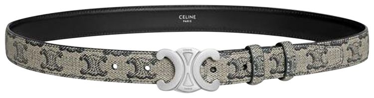 CELINE Medium Triumphe Belt BeigeBlack
