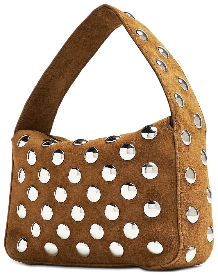 Khaite Elena Suede Small Studded Bag Mud