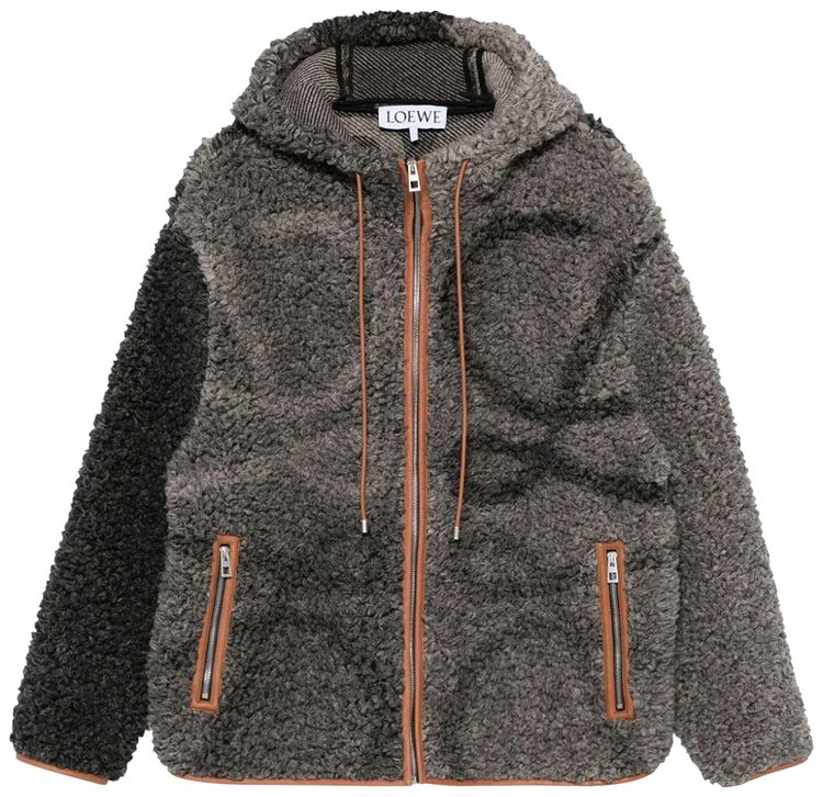 Loewe Hooded Jacket GreyBlack