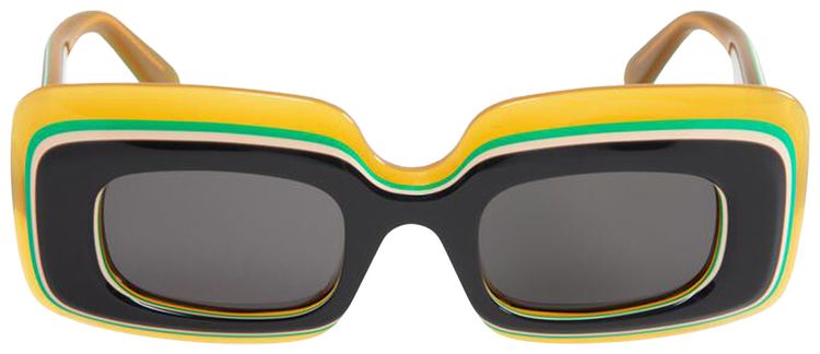 Loewe Multilayer Rectangular Sunglasses GreySmoke