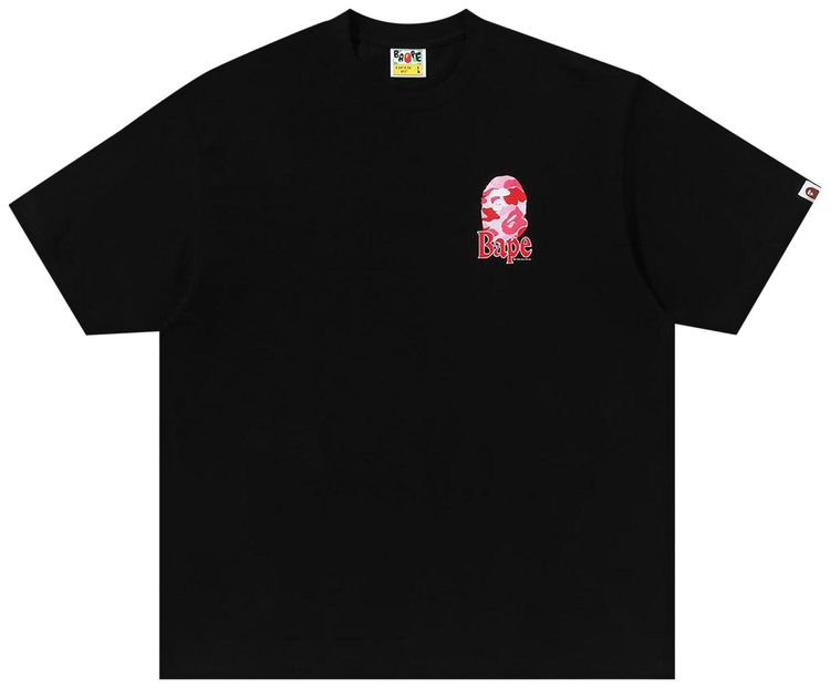 BAPE Flora Ape Head Relaxed Fit Tee Black