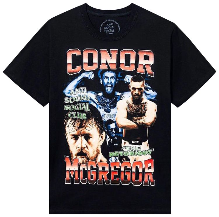 Anti Social Social Club x UFC Conor McGregor Tee Black