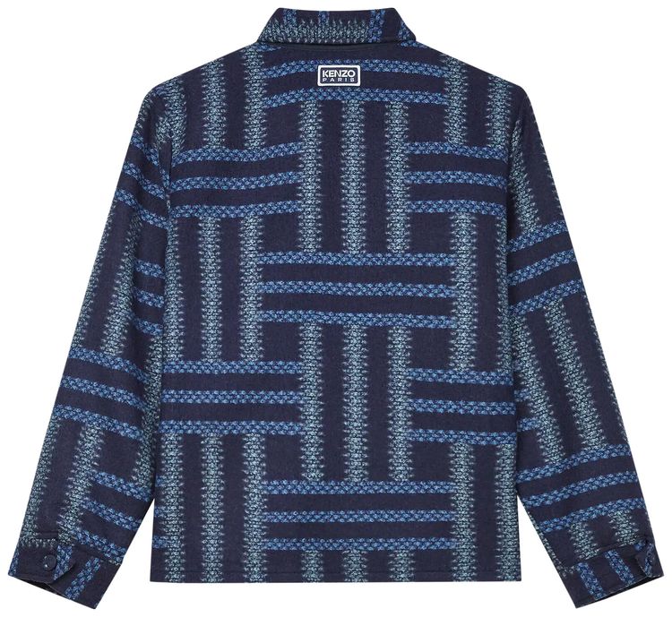 Kenzo Weave Overshirt Midnight Blue