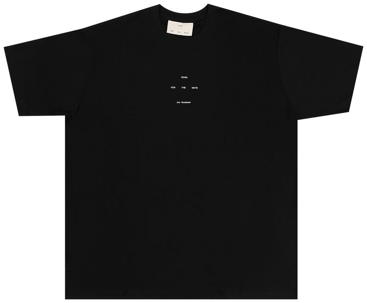 Song for the Mute Logo Oversized Tee Black