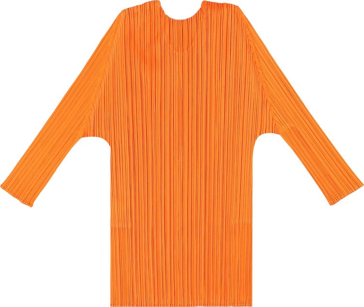 Pleats Please Issey Miyake MC July Shirt Orange