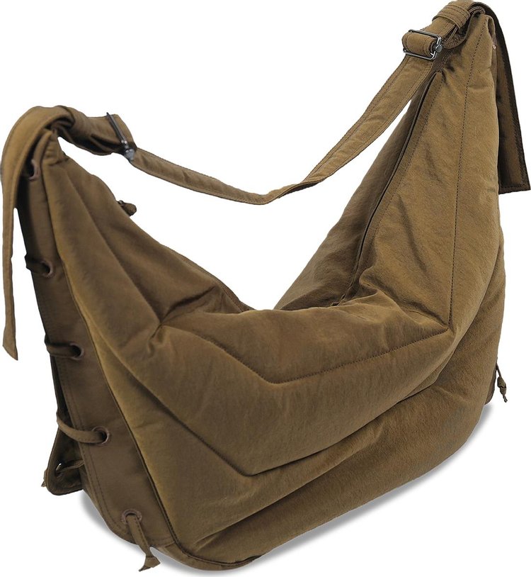 Lemaire Large Soft Game Bag Dark Tobacco