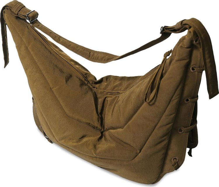 Lemaire Large Soft Game Bag Dark Tobacco