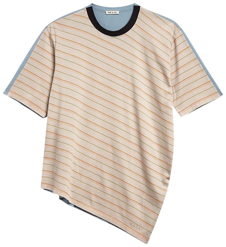 Marni Striped Jersey Beige Stripe