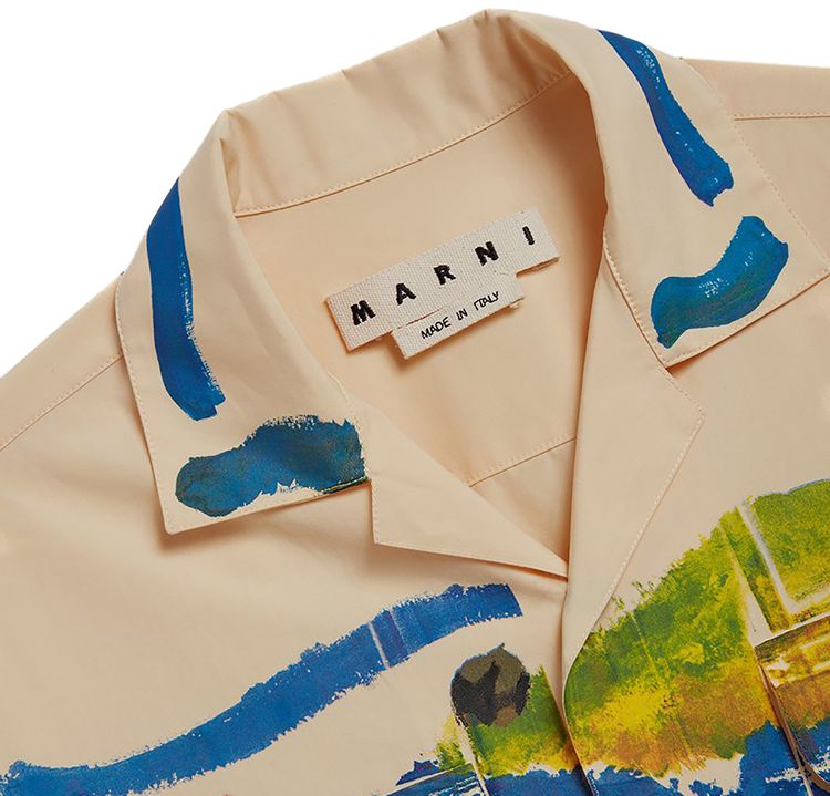 Marni Cotton Poplin Shirt Beige
