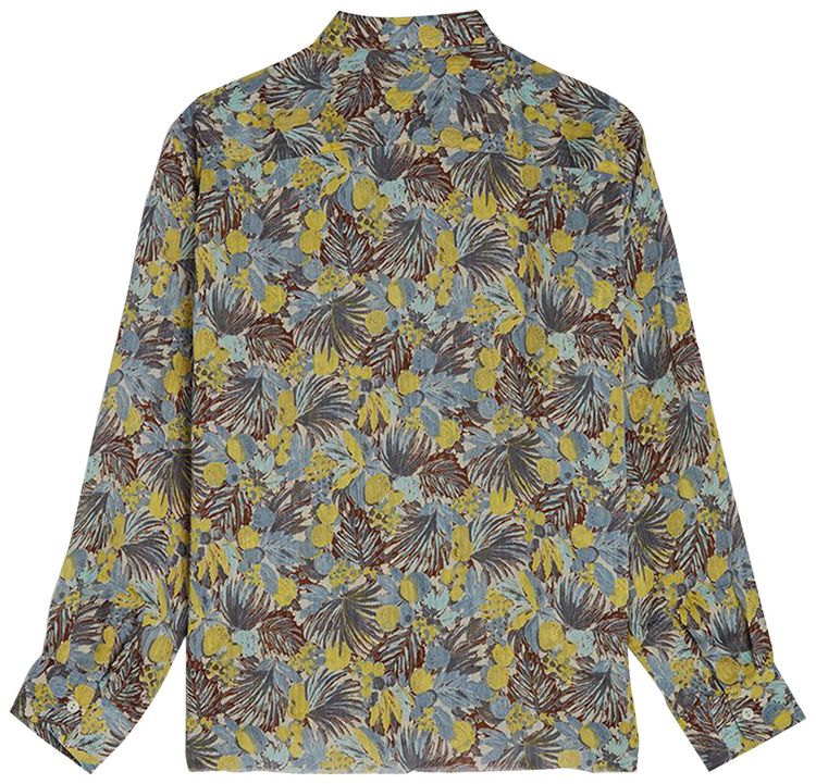 Needles Cut Off Bottom One Up Shirt Brown Yellow