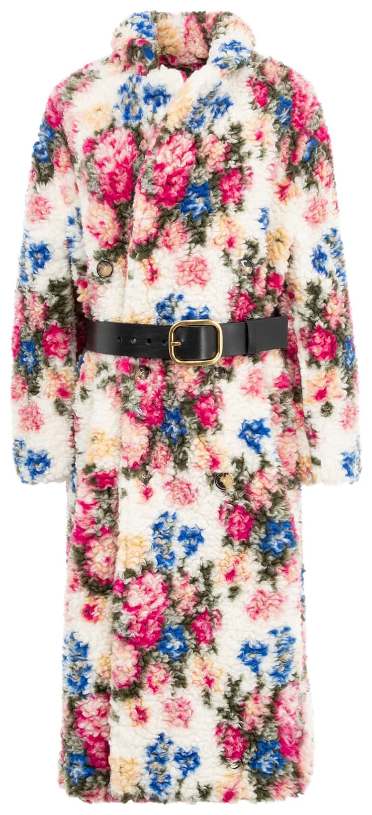 Loewe Double Breasted Coat MulticolorSoft Pink