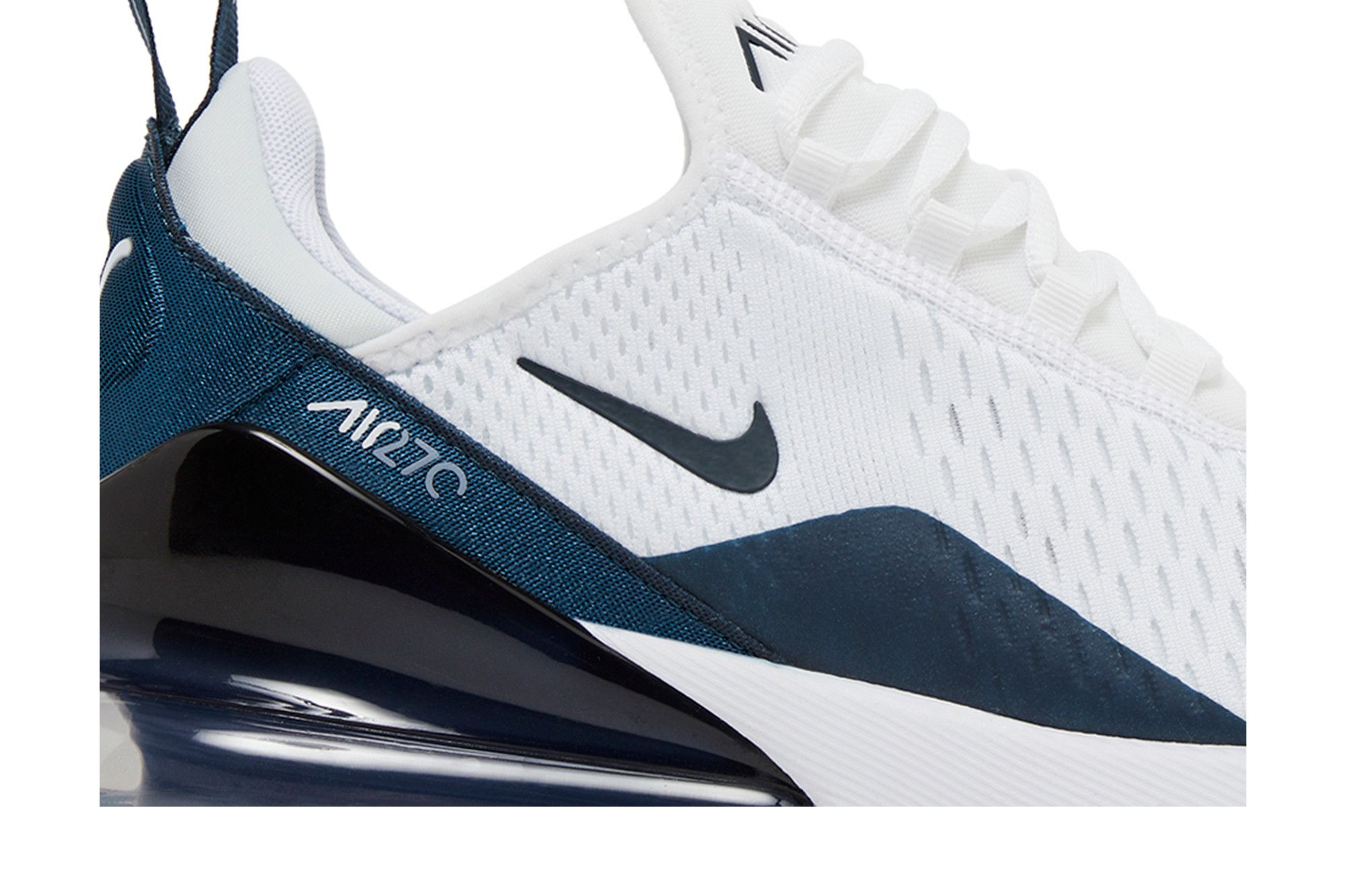 air max 270 white and navy blue