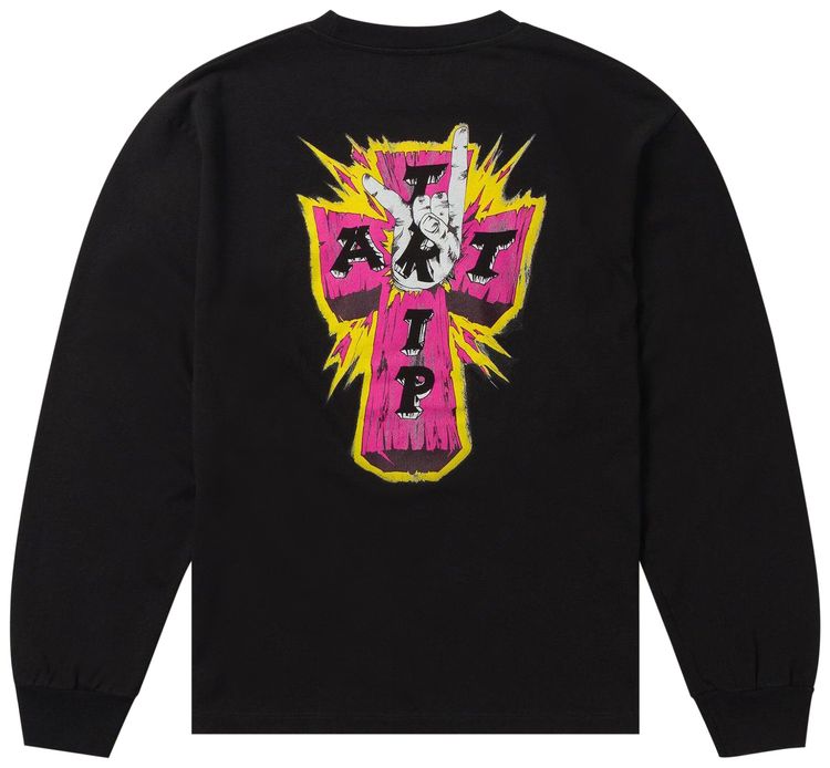 Aries Metal Trip Long Sleeve Tee Black