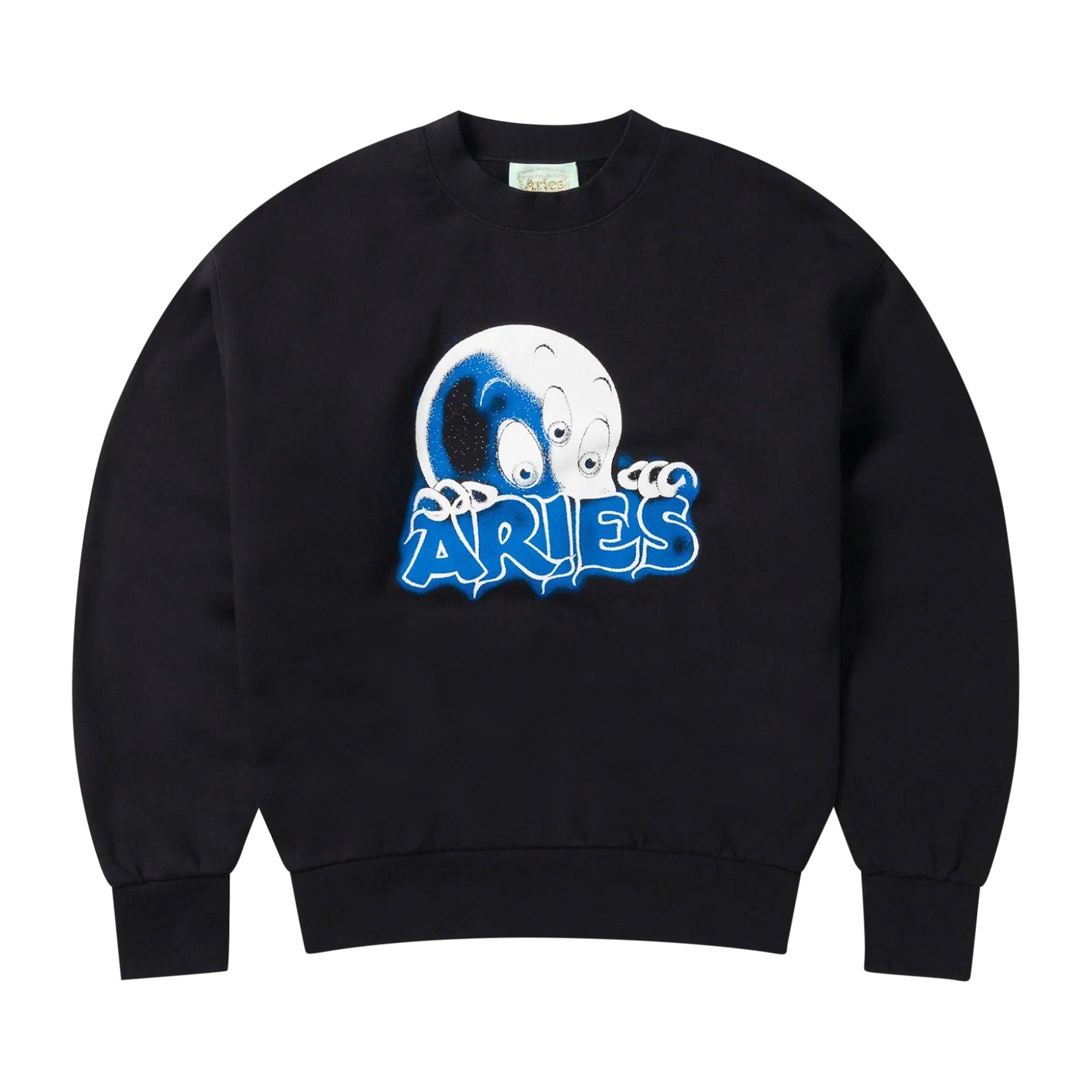Achetez des Aries Kasper Crewneck Sweatshirt 'Black
