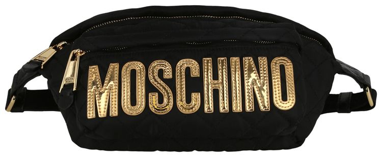 Moschino Logo Belt Bag BlackGold