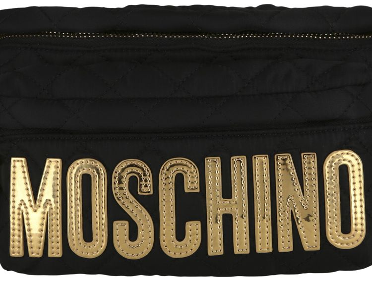 Moschino Logo Belt Bag BlackGold