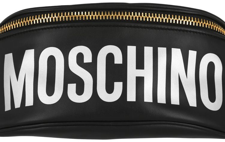 Moschino Logo Belt Bag Black Print