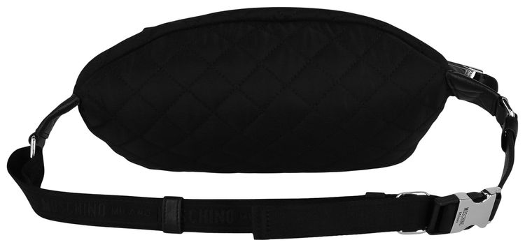 Moschino Logo Belt Bag BlackSilver