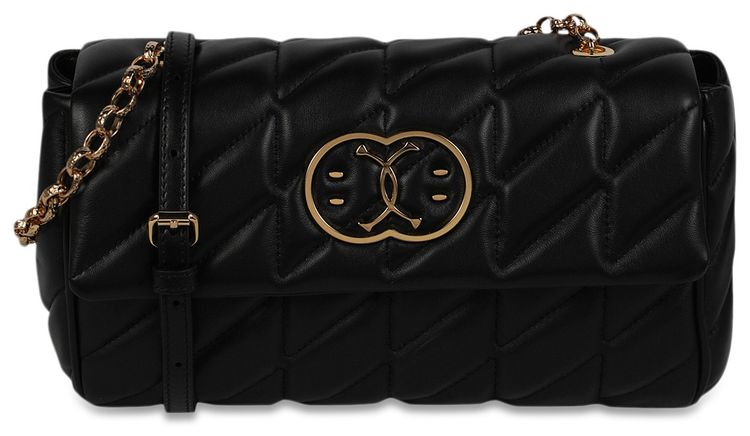 Moschino Quilted Shoulder Bag Black