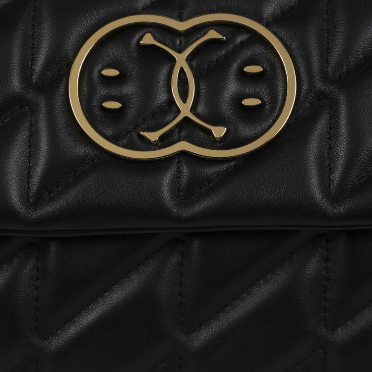 Moschino Quilted Shoulder Bag Black