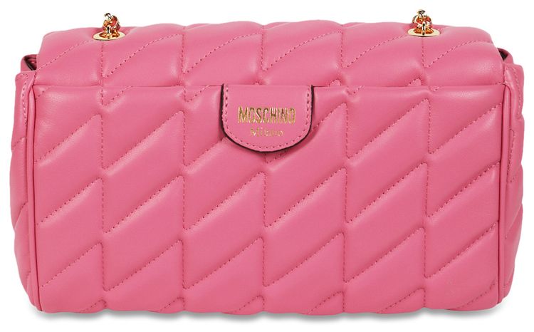 Moschino Quilted Shoulder Bag Light Pink
