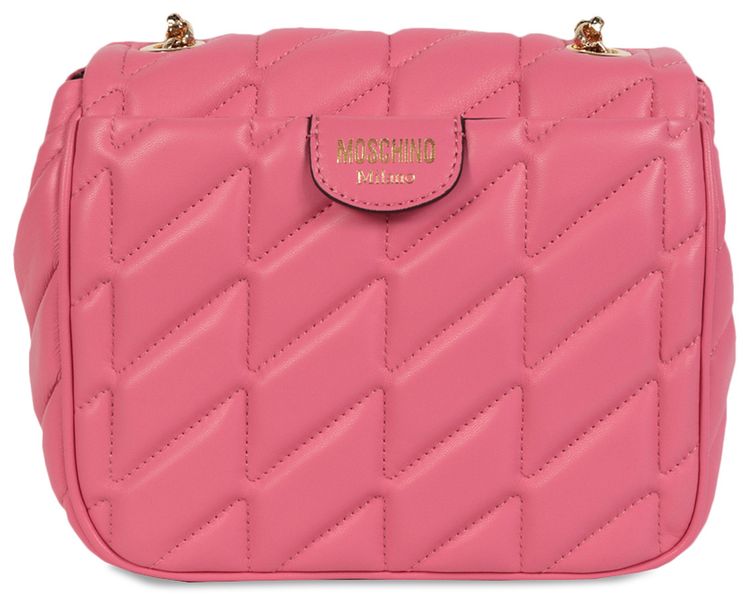 Moschino Quilted Shoulder Bag Light Pink