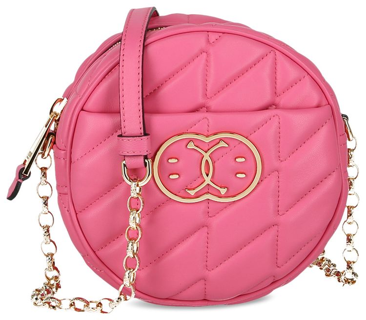 Moschino Quilted Round Shoulder Bag Light Pink