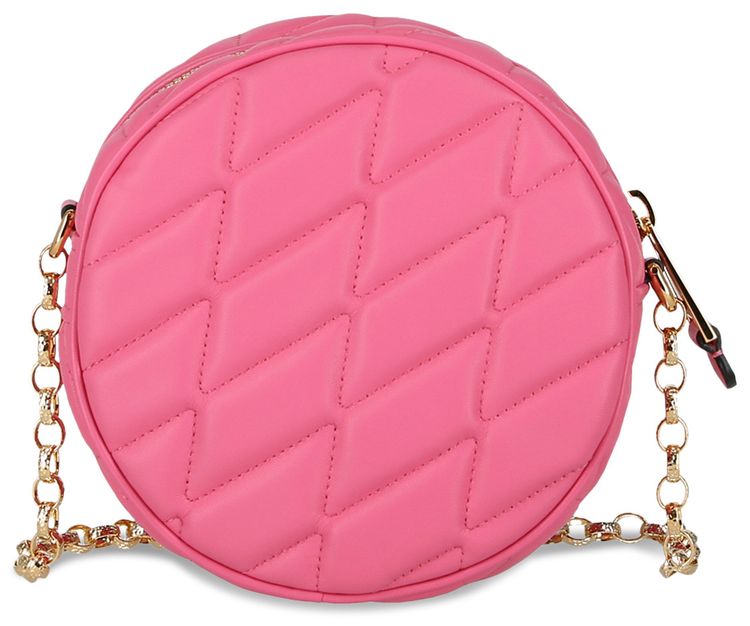Moschino Quilted Round Shoulder Bag Light Pink