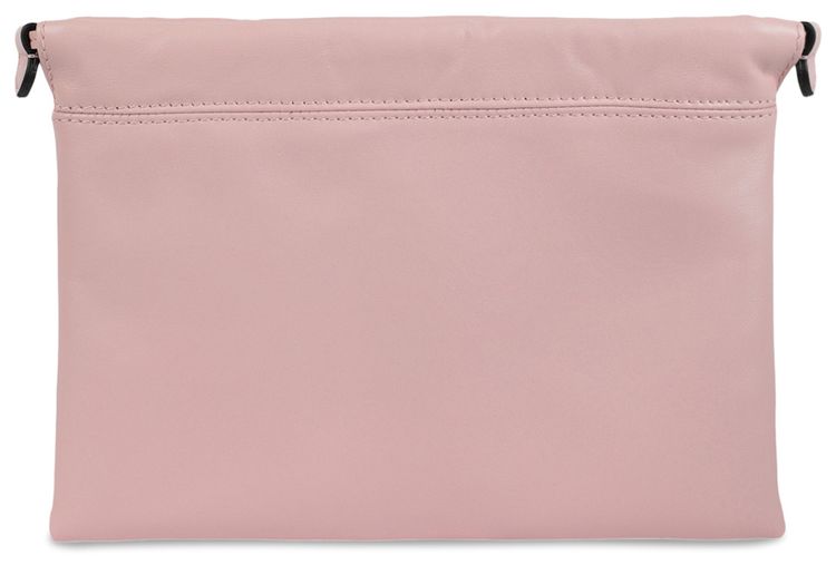 Moschino Logo Belt Drawstring Crossbody Bag Pink