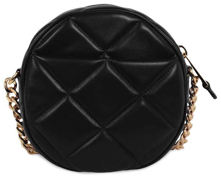 Moschino Heart Studs Quilted Crossbody Bag Fantasy PrintBlack