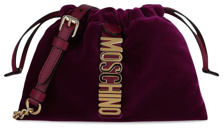 Moschino Logo Lettering Crossbody Bag Fantasy PrintViolet