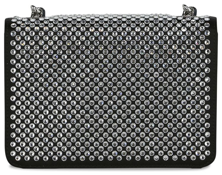 Moschino Crystal Logo Crossbody Bag Fantasy PrintBlack