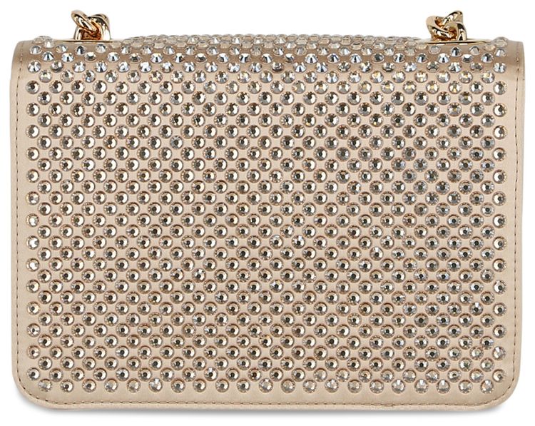 Moschino Crystal Logo Crossbody Bag Fantasy PrintBeige