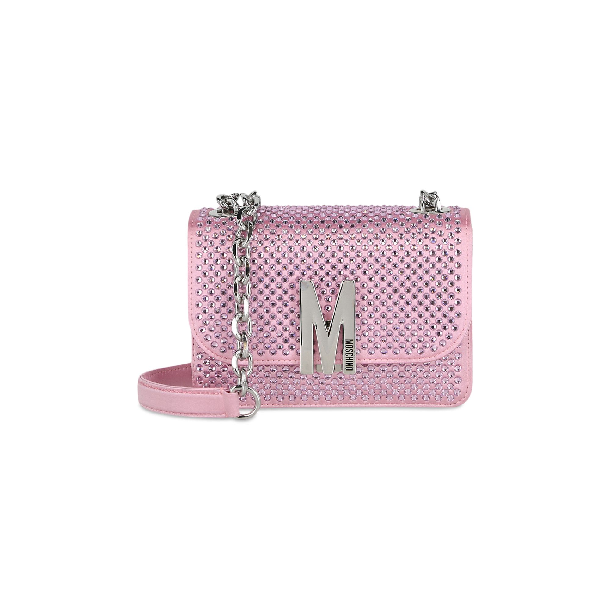 Buy Moschino Crystal Logo Crossbody Bag 'Fantasy Print/Pink