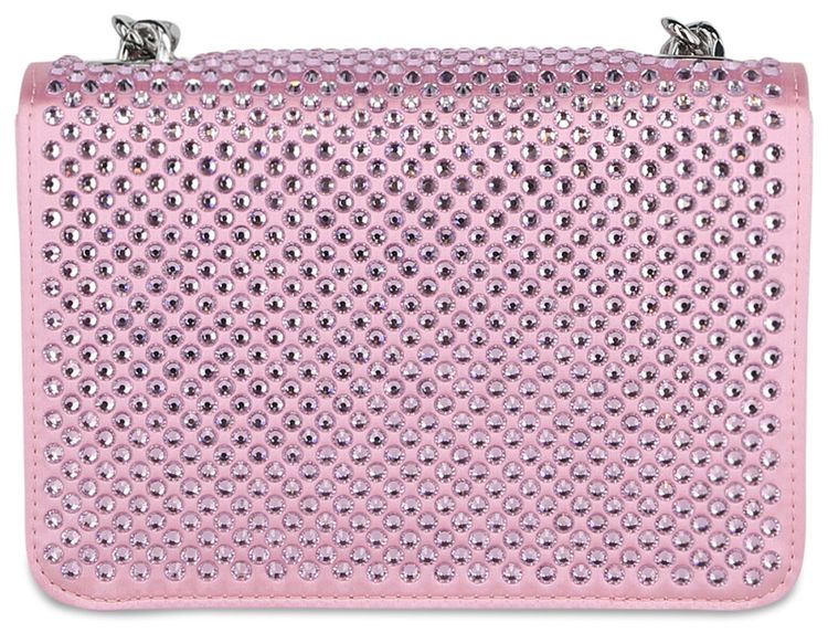 Moschino Crystal Logo Crossbody Bag Fantasy PrintPink