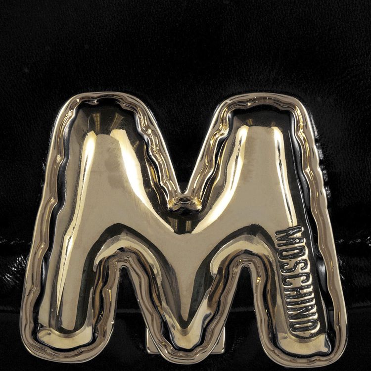 Moschino M Balloon Crossbody Bag Black