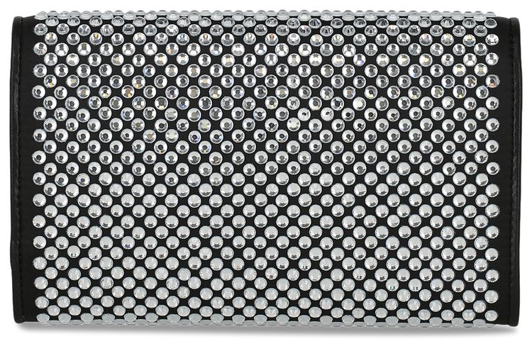 Moschino Crystal Embellished Crossbody Bag Fantasy PrintBlack