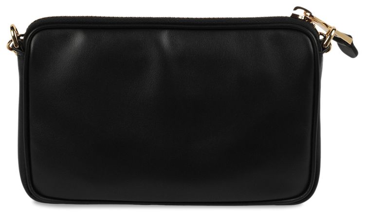 Moschino Logo Leather Chain Shoulder Bag Fantasy PrintBlack
