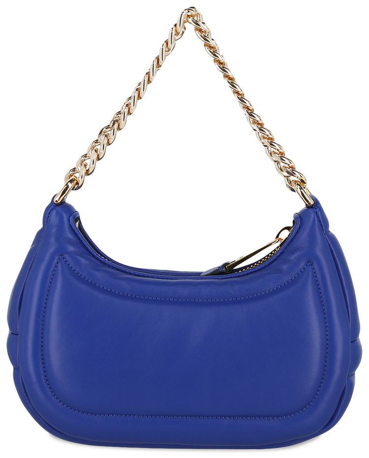 Moschino Balloon Lettering Crescent Bag Blue